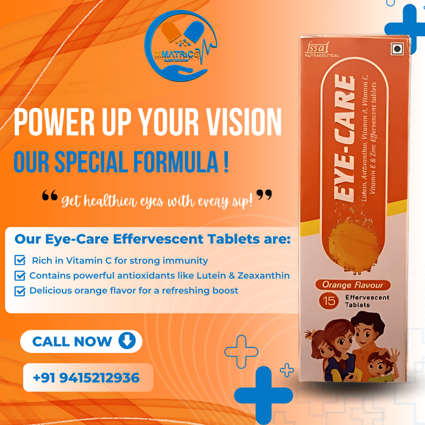 Eye-Care Effervescent Tablets Product Launch Ad