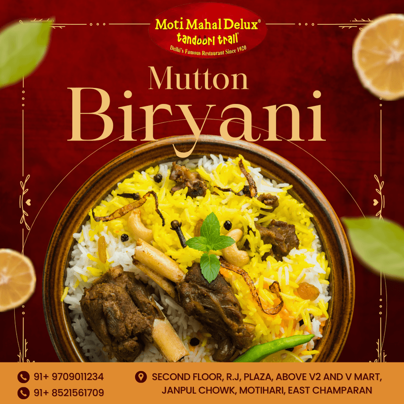 Moti Mahal Delux Hyderabadi Biryani Promotion